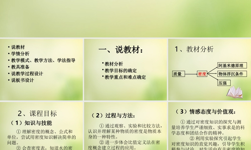 八年级物理全册 5.3 科学探究 物质的密度课件 (新版)沪科版 课件