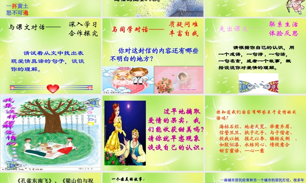 九年级语文上册 第8课(致女儿的信)课件 新人教版 课件