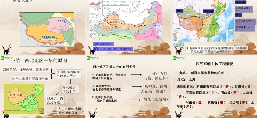 八年级地理上册 第四章(中国的区域差异)课件 湘教版 课件