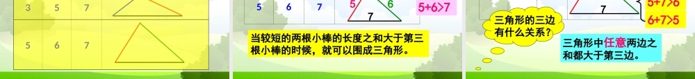 小学数学2011版本小学四年级三角形的三边关系-(4)