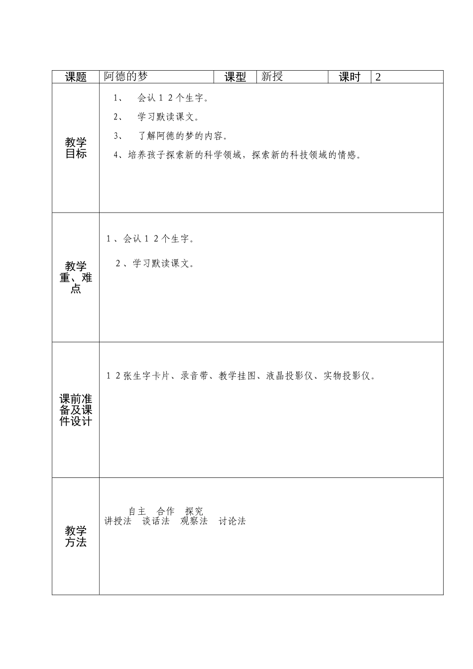 二年级语文阿德的梦_第1页