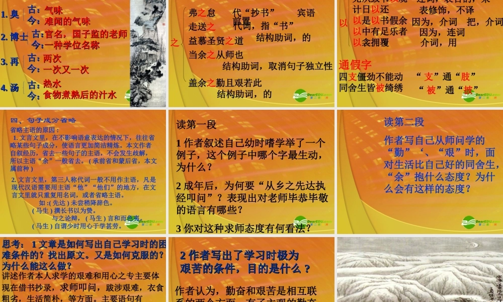 八年级语文下册 送东阳马生序 课件 人教新课标版 课件