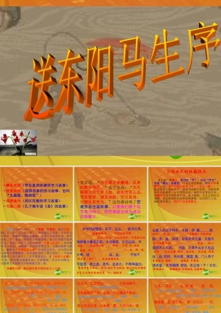 八年级语文下册 送东阳马生序 课件 人教新课标版 课件