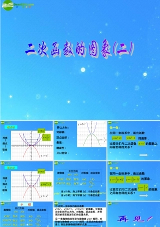 九年级数学上册 次函数的图象(2)课件 北京课改版 课件