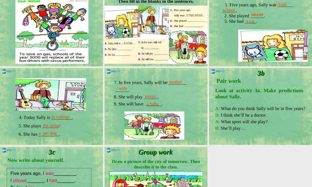 八年级英语上册 Unit 7 Will people have robots？(第2课时)课件 (新版)人教新目标版 课件