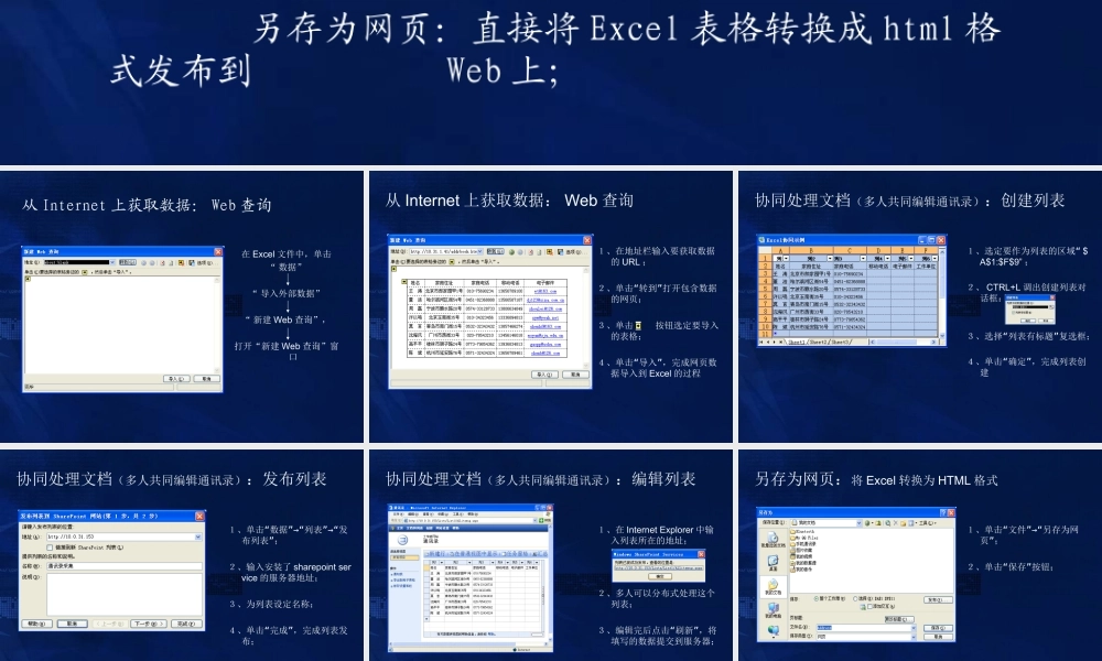 信息化办公项目10Excel的Web应用