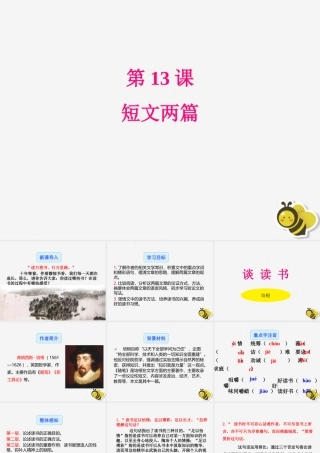 九年级语文下册 第四单元 13(短文两篇)星级导学课件 新人教版 课件