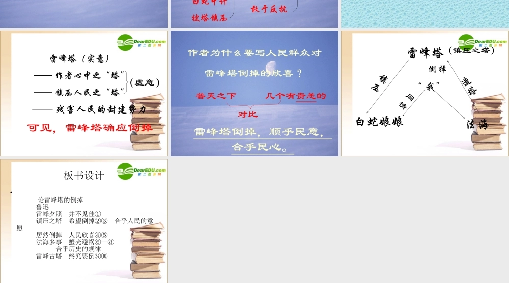 八年级语文上册第四单元23(论雷峰塔的倒掉)课件上海五四制版 课件