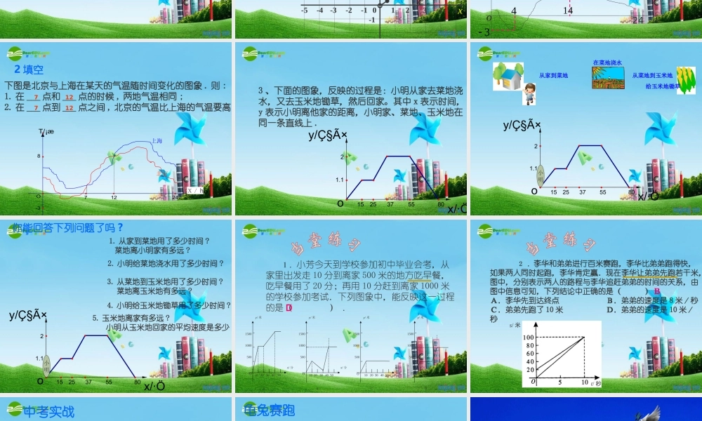 八年级数学上册 14.1.3函数的图象课件 人教新课标版 课件