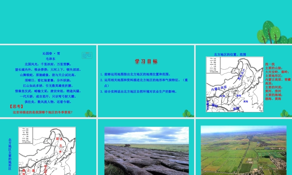 八年级地理下册 第六章 第一节 自然特征与农业课件(新版)新人教版 课件