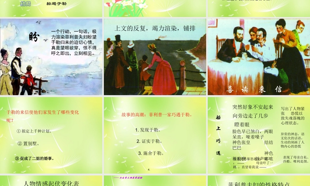 中学九年级语文上册 第11课(我的叔叔于勒)课件 新人教版 课件