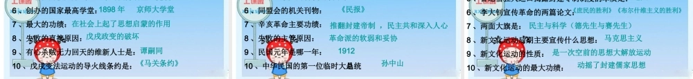 中考历史复习课件 中国近代史 课件