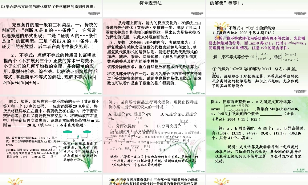全国各地高考模拟创新试题讲座 试题
