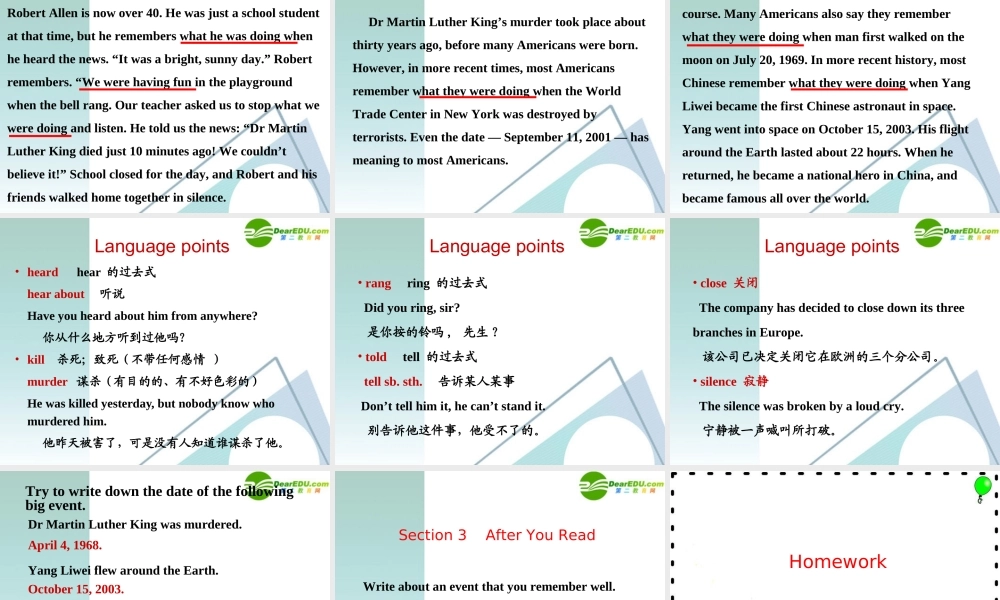 八年级英语下册 Unit3 Reading课件 人教新目标版 课件
