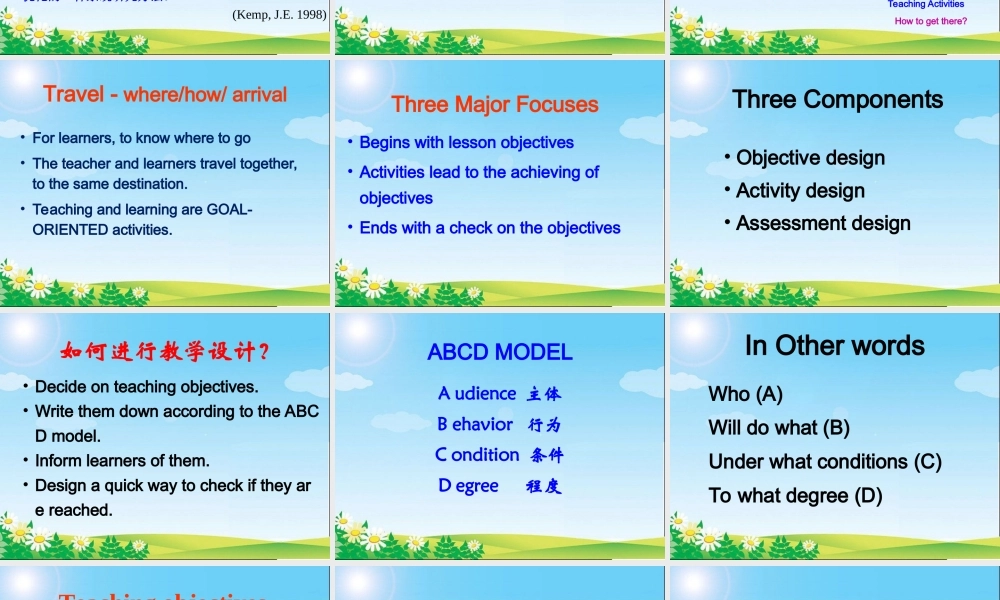 中学英语教学设计分析