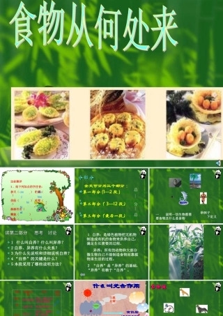 八年级语文食物从何处来1课件