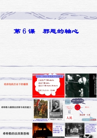 第6课--邪恶的轴心课件