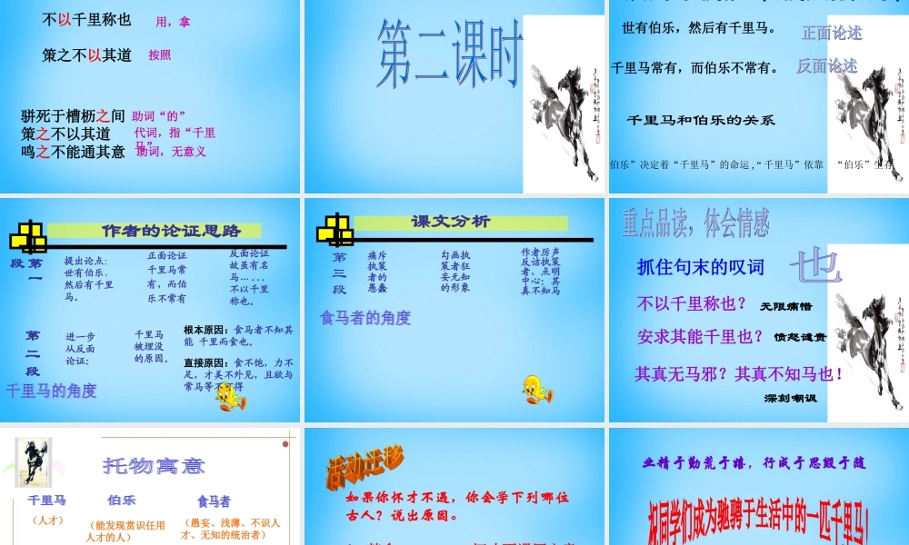 初级八年级语文下册 23 马说课件 (新版)新人教版 课件