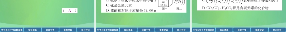 中考化学总复习 第1编 教材知识梳理篇 第3单元 物质构成的奥秘(精讲)课件