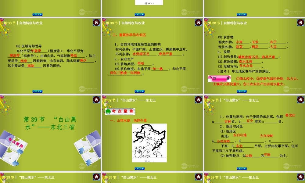 中考地理总复习 第十四章 北方地区课件 新人教版 课件