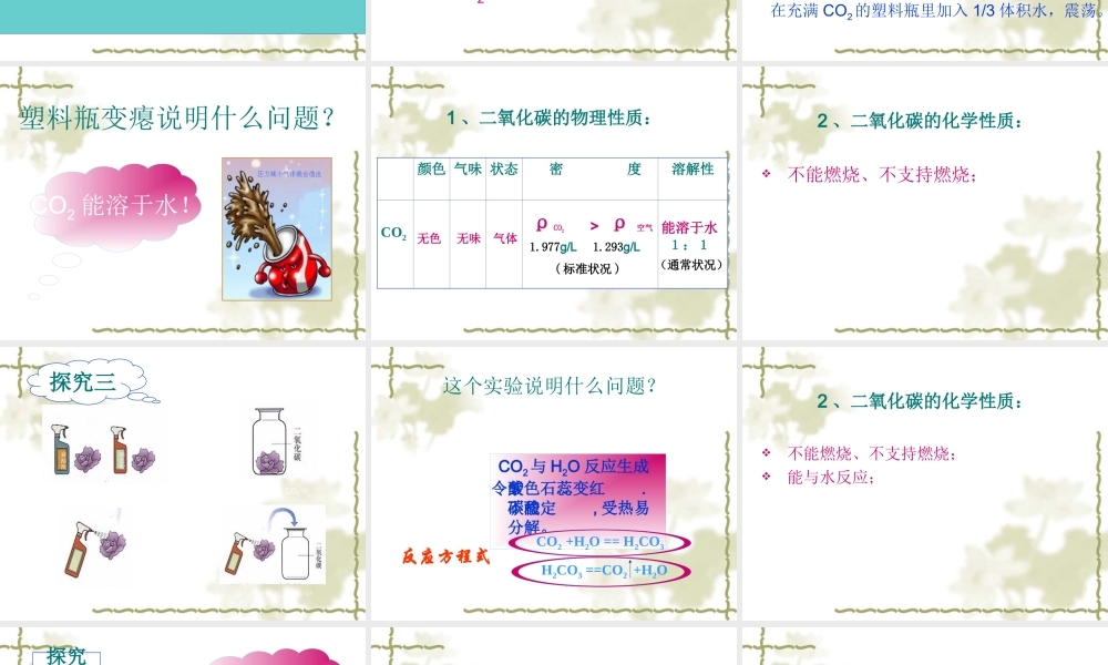 二氧化碳和一氧化碳