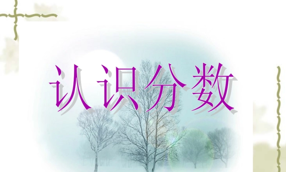 分数的初步认识-(3)