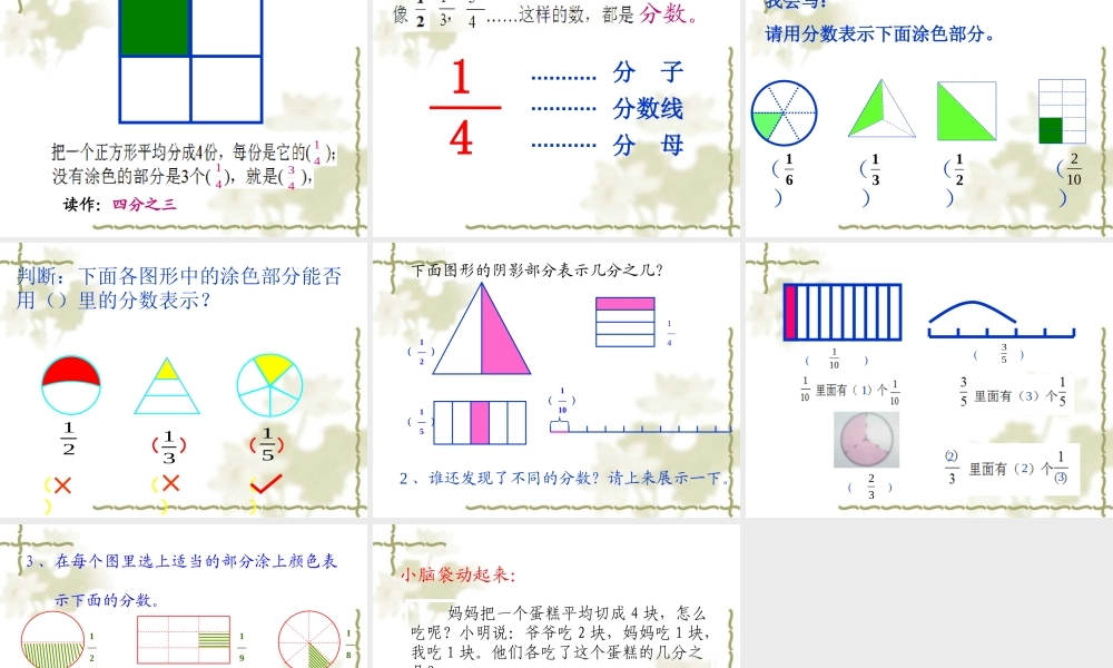 分数的初步认识-(3)