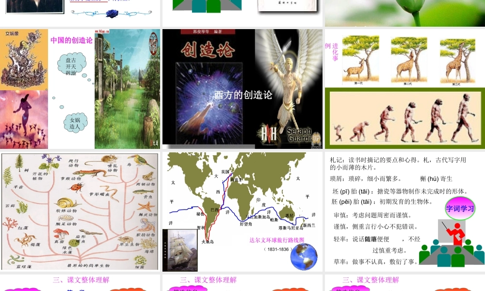 《物种起源》导言