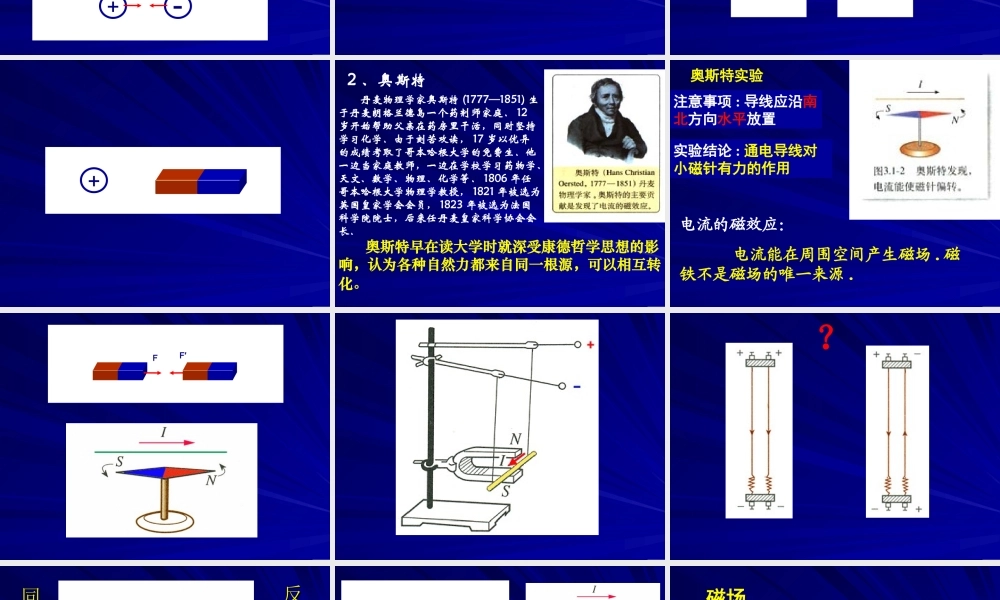 磁现象和磁场(1)