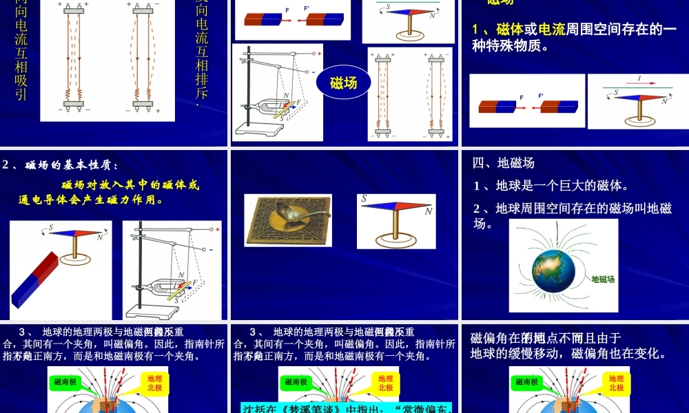 磁现象和磁场(1)