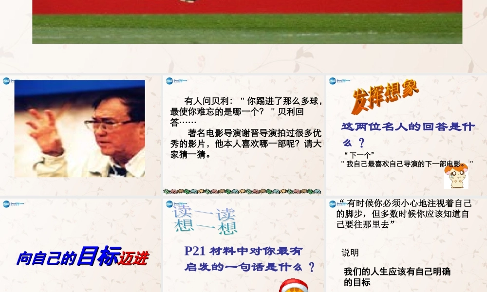 八年级政治上册 2.3 向自己的目标迈进课件2 苏教版 课件