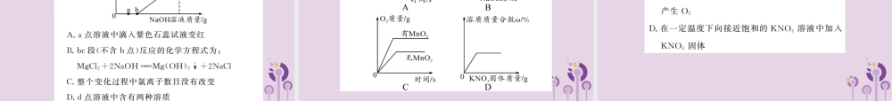 中考化学一轮复习 第3部分 热点专题 第3课时 坐标曲线题课件