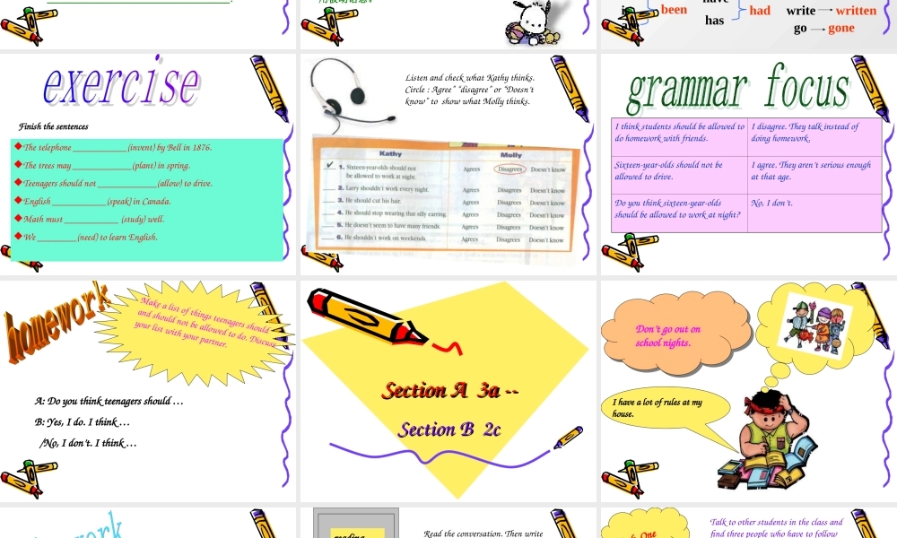初中英语第五册Unit 3课件3 课件