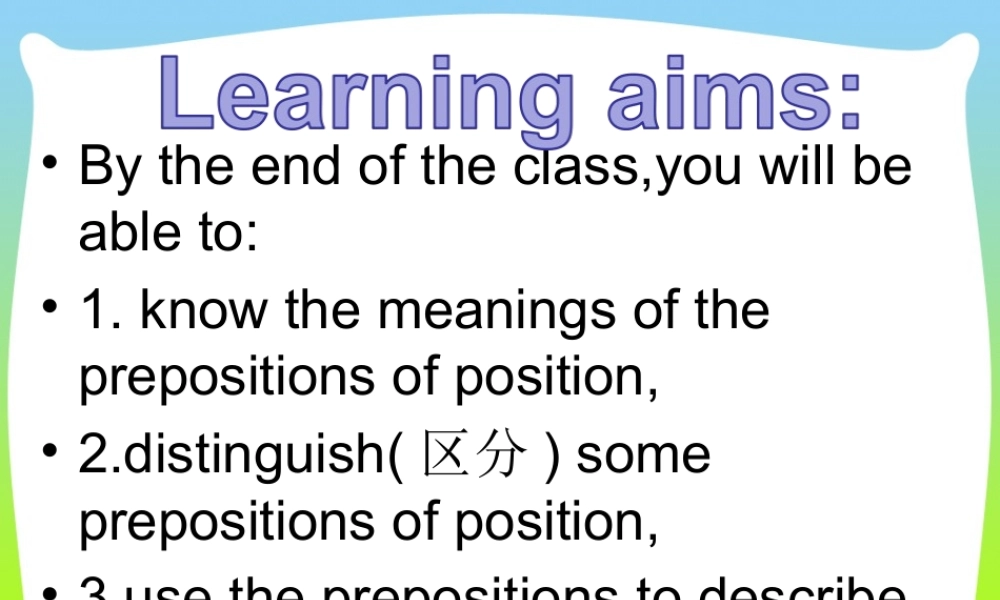 Reflexivepronouns&Prepositionsofposition