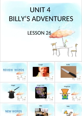UNIT-4-BILLY'S-ADVENTURES-LESSON-26-课件1