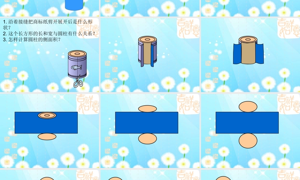 圆柱和圆柱的侧面积