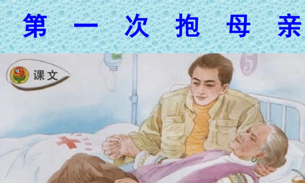 13-2《第一次抱母亲》课件PPT
