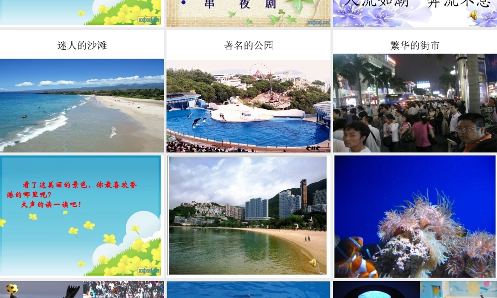 《东方之珠》第一课时PPT课件