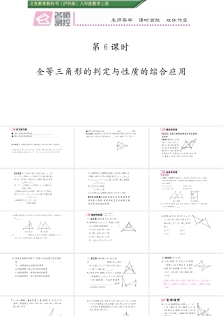 AAS.2.6全等三角形的判定与性质的综合应用练习题及答案课件