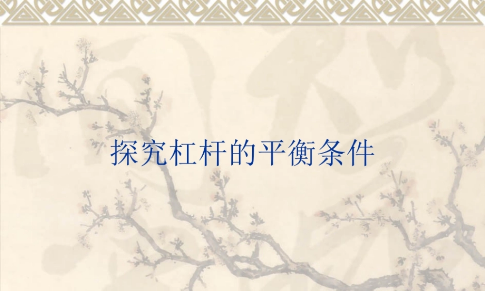 探究杠杆的平衡条件课件[1]