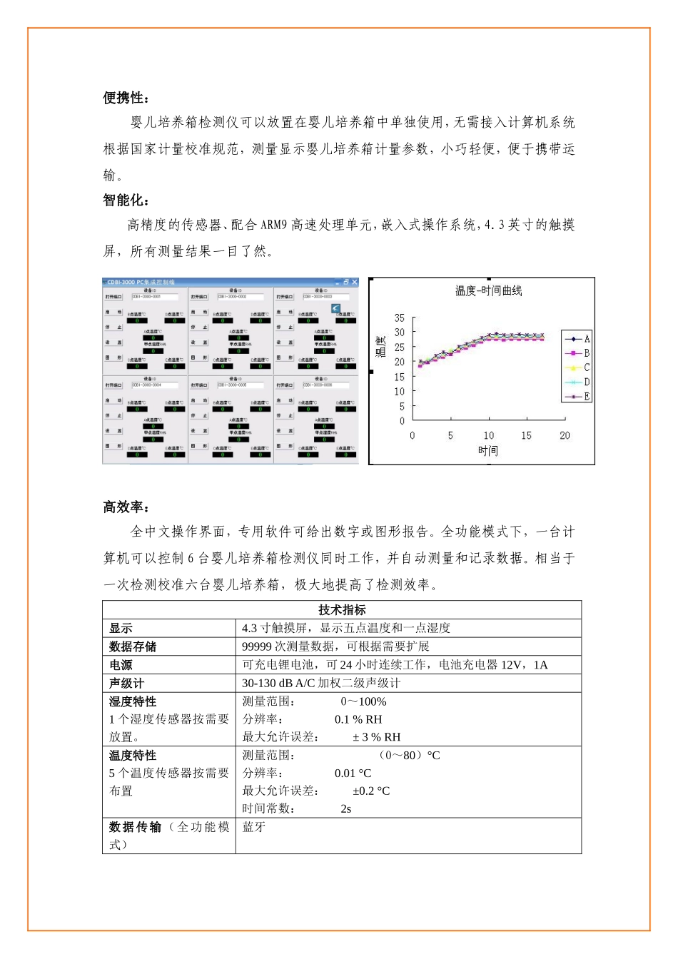 CDBI-3000无线婴儿培养箱检测仪_第2页
