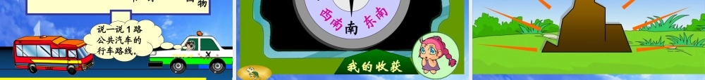 人教2011版小学数学三年级人教版新课标小学数学三年级下册《位置与方向》课件