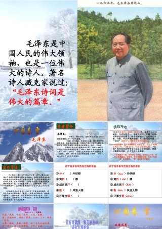 沁园春雪(教案)