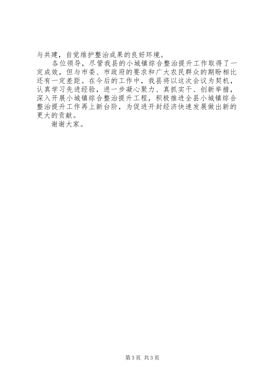 在全市小城镇综合整治提升工程现场会上的发言_第3页