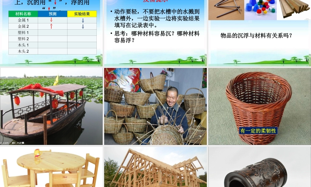 3.三年级上册科学精典课件-3.5材料在水中的沉浮｜教科版(共40张PPT)
