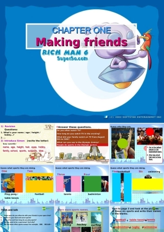 七年级英语上册 CHAPTER ONE Making friends Reading B课件 牛津深圳版 课件