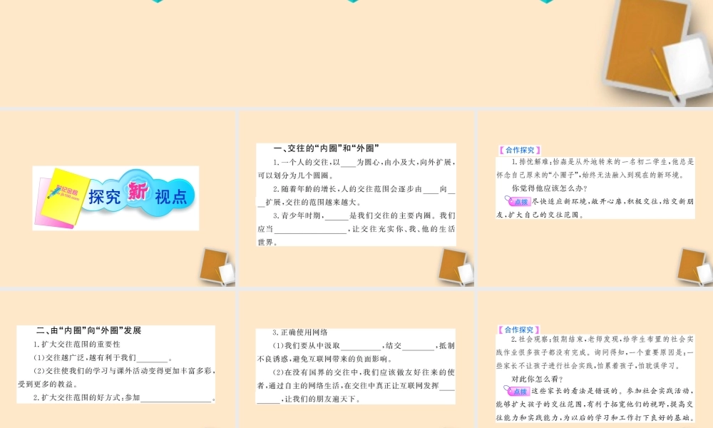 山东省10-11版八年级政治上册 2.3.2 我们的朋友遍天下课件 人民版  课件