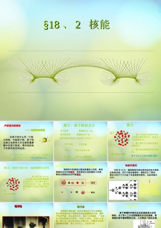 九年级物理下册 182 核能课件 (新版)苏科版 课件