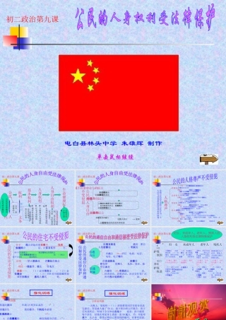 八年级政治公民的人身权利受法律保护课件 人教版 课件
