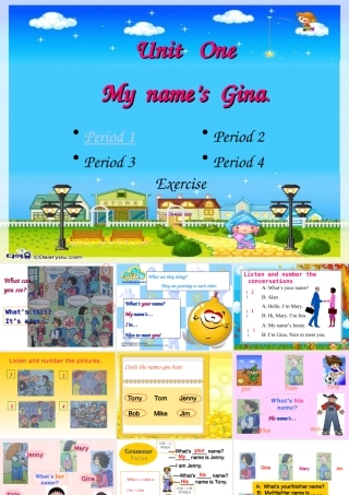 七年级英语上册Unit OneMy name s Gina课件(共41张)人教新目标 课件